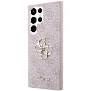 Guess GUHCS23L4GMGPI S23 Ultra S918 rožinės spalvos hardcase 4G Big Metal Logo - Image 2