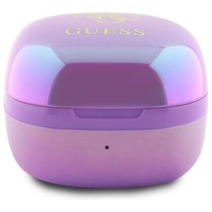Guess Bluetooth ausinės GUTWSJ144ESU TWS + docking station purple Iridescent 4G Printed Logo - Image 3