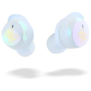 Guess Bluetooth ausinės GUTWSJ144ESH TWS + docking station baltos spalvos Iridescent 4G Printed Logo - Image 6