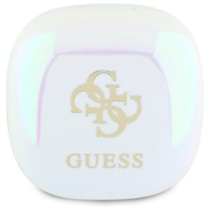 Guess Bluetooth ausinės GUTWSJ144ESH TWS + docking station baltos spalvos Iridescent 4G Printed Logo - Image 3