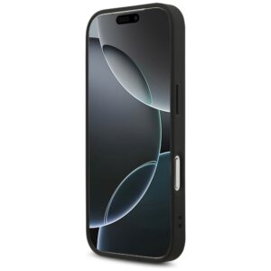 Guess Leather 4G Triangle Strass MagSafe dėklas skirtas Apple iPhone 17 Pro juodos spalvos - Image 5