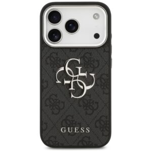 Dėklas Guess 4G Big 4G Classic Logo skirtas Apple iPhone 17 Pro Max juodos spalvos sidabro spalvos - Image 3
