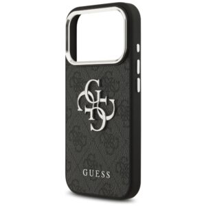 Dėklas Guess 4G Big 4G Classic Logo skirtas Apple iPhone 17 Pro Max juodos spalvos sidabro spalvos - Image 6