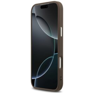 Dėklas Guess 4G Big 4G Classic Logo skirtas Apple iPhone 17 Pro Max rudos spalvos sidabro spalvos - Image 5