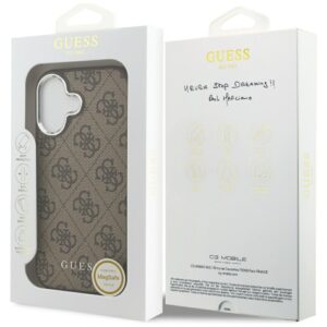 Dėklas Guess 4G Classic Logo MagSafe skirtas Apple iPhone 17 rudos spalvos - Image 8