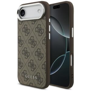 Dėklas Guess 4G Classic Logo MagSafe skirtas Apple iPhone Air rudos spalvos
