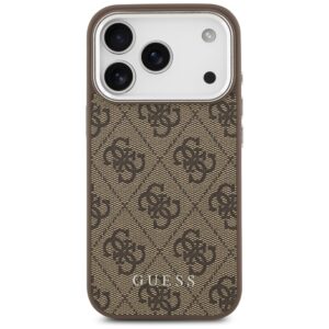 Dėklas Guess 4G Classic Logo MagSafe skirtas Apple iPhone 17 Pro Max rudos spalvos - Image 3