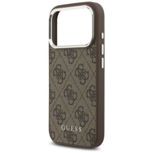 Dėklas Guess 4G Classic Logo MagSafe skirtas Apple iPhone 17 Pro Max rudos spalvos - Image 6