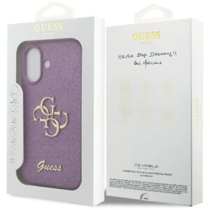 Dėklas Guess Fixed Glitter Big 4G skirtas Apple iPhone 17 lilac - Image 8