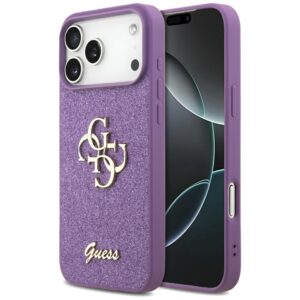 Dėklas Guess Fixed Glitter Big 4G skirtas Apple iPhone 17 Pro Max lilac - Image 1