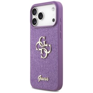 Dėklas Guess Fixed Glitter Big 4G skirtas Apple iPhone 17 Pro Max lilac - Image 2