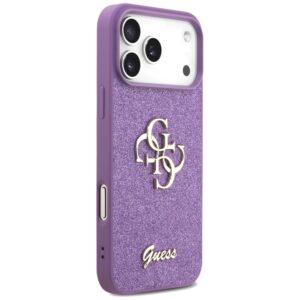 Dėklas Guess Fixed Glitter Big 4G skirtas Apple iPhone 17 Pro Max lilac - Image 4