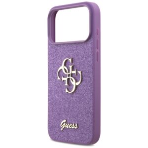 Dėklas Guess Fixed Glitter Big 4G skirtas Apple iPhone 17 Pro Max lilac - Image 6