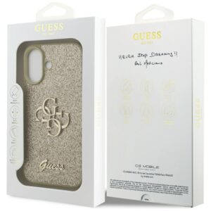 Dėklas Guess Fixed Glitter Big 4G skirtas Apple iPhone 17 aukso spalvos - Image 8