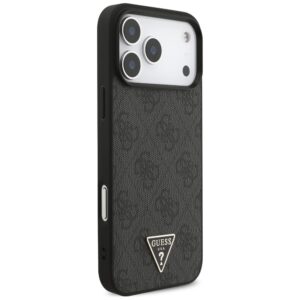 Dėklas Guess 4G Strap Triangle Logo        MagSafe skirtas Apple iPhone 17 Pro Max juodos spalvos - Image 4