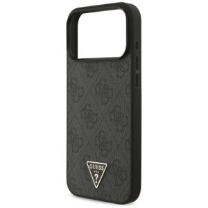 Dėklas Guess 4G Strap Triangle Logo        MagSafe skirtas Apple iPhone 17 Pro Max juodos spalvos - Image 6