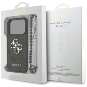 Guess 4G Strap 4G Classic Logo dėklas skirtas Apple iPhone 17 Pro juodos spalvos - Image 8