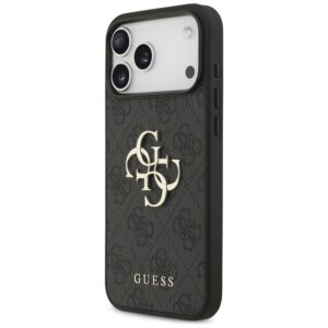 Guess 4G Strap 4G Classic Logo dėklas skirtas Apple iPhone 17 Pro Max juodos spalvos - Image 3