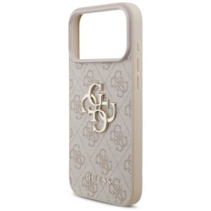Guess 4G Strap 4G Classic Logo dėklas skirtas Apple iPhone 17 Pro Max rožinės spalvos - Image 6