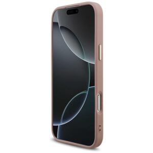 Guess Fixed Glitter Big 4G Metal Frame dėklas skirtas Apple iPhone 17 Pro Max rožinės spalvos - Image 5