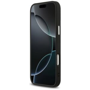 Guess Grained Triangle Logo MagSafe dėklas skirtas Apple iPhone 17 Pro Max juodos spalvos - Image 5