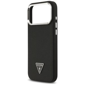 Guess Grained Triangle Logo MagSafe dėklas skirtas Apple iPhone 17 Pro Max juodos spalvos - Image 6