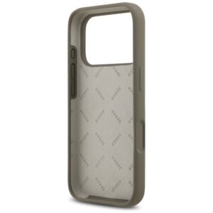 Guess Silicone Big 4G Script dėklas skirtas Apple iPhone 17 Pro rudos spalvos - Image 7