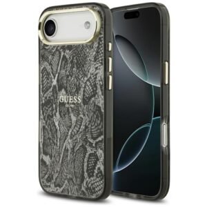 Guess Python Pattern MagSafe dėklas skirtas Apple iPhone Air juodos spalvos