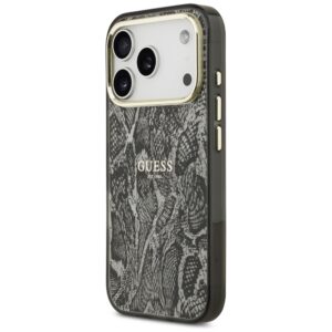 Guess Python Pattern MagSafe dėklas skirtas Apple iPhone 17 Pro juodos spalvos - Image 2