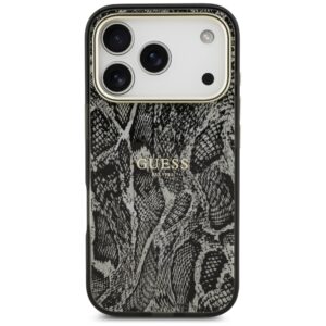 Guess Python Pattern MagSafe dėklas skirtas Apple iPhone 17 Pro juodos spalvos - Image 3