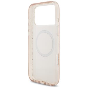 Guess IML Flowers Electro Pearl Strap MagSafe dėklas skirtas Apple iPhone 17 Pro Max rožinės spalvos - Image 7