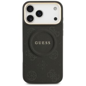 Dėklas Guess Peony Hot Stamp MagSafe skirtas Apple iPhone 17 Pro Max juodos spalvos - Image 3