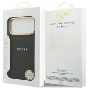 Dėklas Guess Peony Hot Stamp MagSafe skirtas Apple iPhone 17 Pro Max juodos spalvos - Image 8