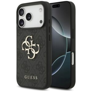 Dėklas Guess 4G Big Logo skirtas Apple iPhone 17 Pro juodos spalvos