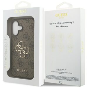 Dėklas Guess 4G Big Logo skirtas Apple iPhone 17 rudos spalvos - Image 8