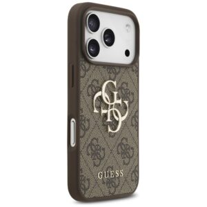 Dėklas Guess 4G Big Logo skirtas Apple iPhone 17 Pro rudos spalvos - Image 4