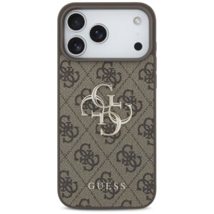 Dėklas Guess 4G Big Logo skirtas Apple iPhone 17 Pro Max rudos spalvos - Image 3