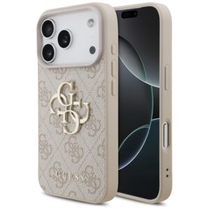 Dėklas Guess 4G Big Logo skirtas Apple iPhone 17 Pro rožinės spalvos