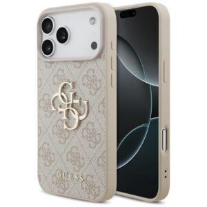Dėklas Guess 4G Big Logo skirtas Apple iPhone 17 Pro Max rožinės spalvos