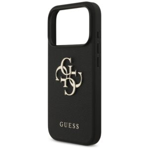 Guess Grained Big 4G & Classic Logo dėklas skirtas Apple iPhone 17 Pro juodos spalvos - Image 6