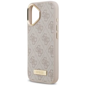 Guess 4G Logo Plate MagSafe dėklas skirtas Apple iPhone 17 Pro rožinės spalvos - Image 6