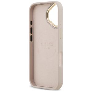 Guess 4G Logo Plate MagSafe dėklas skirtas Apple iPhone 17 Pro rožinės spalvos - Image 7