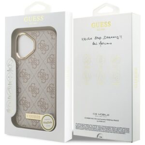 Guess 4G Logo Plate MagSafe dėklas skirtas Apple iPhone 17 Pro rožinės spalvos - Image 8