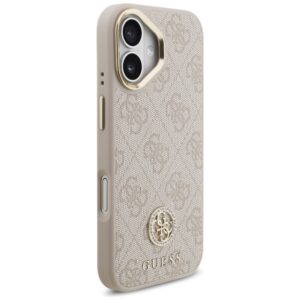 Dėklas Guess 4G Strass Logo MagSafe skirtas Apple iPhone 17 rožinės spalvos - Image 4