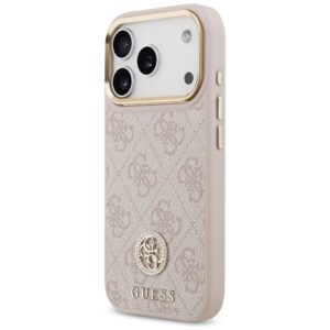 Dėklas Guess 4G Strass Logo MagSafe skirtas Apple iPhone 17 Pro rožinės spalvos - Image 2