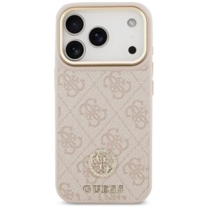 Dėklas Guess 4G Strass Logo MagSafe skirtas Apple iPhone 17 Pro rožinės spalvos - Image 3