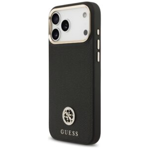 Dėklas Guess Grained Strass Logo MagSafe skirtas Apple iPhone 17 Pro Max juodos spalvos - Image 2