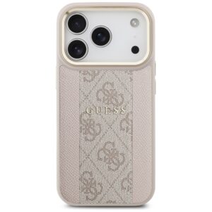 Dėklas Guess 4G Stripe MagSafe skirtas Apple iPhone 17 Pro rožinės spalvos - Image 3
