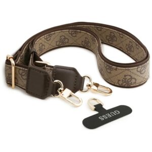 Guess 4G Strass Logo & Big Strap Metal Buttons MagSafe dėklas skirtas Apple iPhone 17 Pro rudos spalvos - Image 8