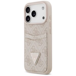 Dėklas Guess 4G Double Card Triangle skirtas Apple iPhone 17 Pro rožinės spalvos - Image 2